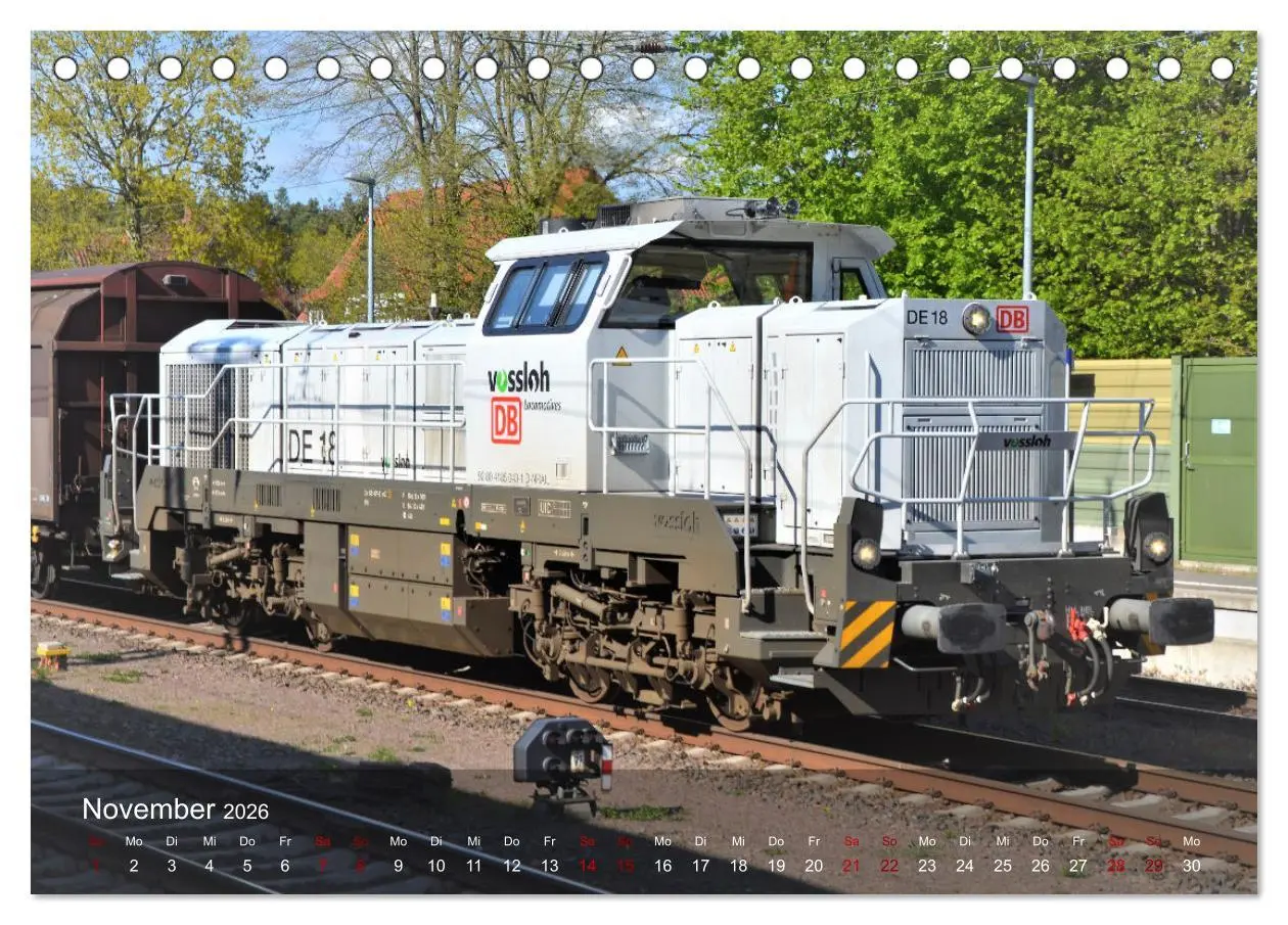 Bild: 9783457577516 | Diesel-Loks (Tischkalender 2026 DIN A5 quer), CALVENDO Monatskalender