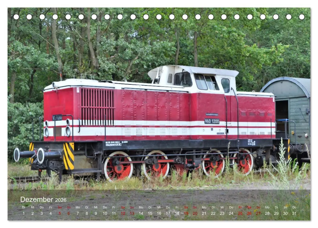 Bild: 9783457577516 | Diesel-Loks (Tischkalender 2026 DIN A5 quer), CALVENDO Monatskalender