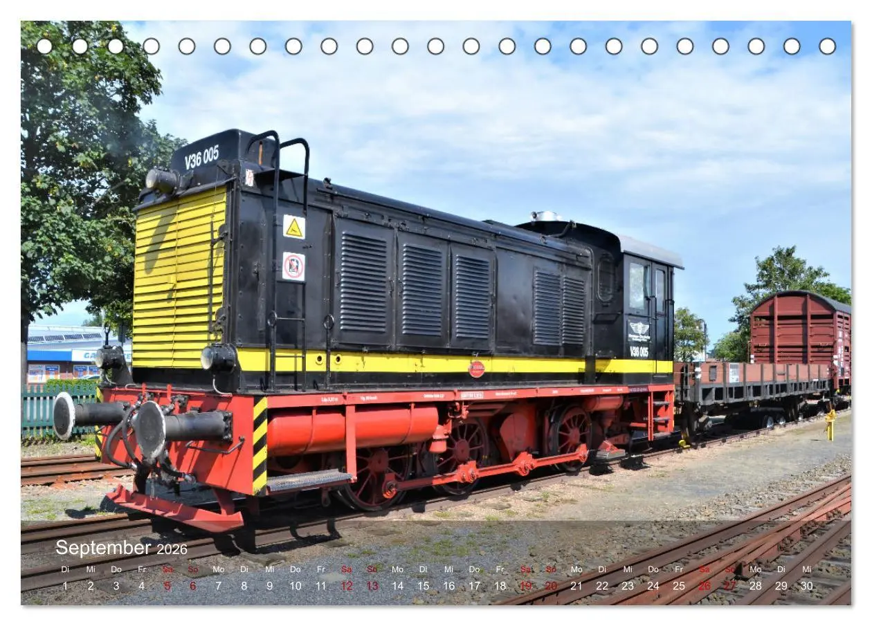 Bild: 9783457577516 | Diesel-Loks (Tischkalender 2026 DIN A5 quer), CALVENDO Monatskalender