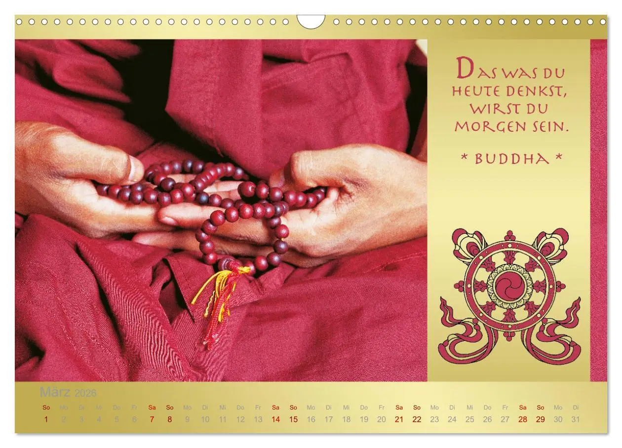 Bild: 9783457647516 | BUDDHA IM GLÜCK - Buddhistische Weisheiten (Wandkalender 2026 DIN...