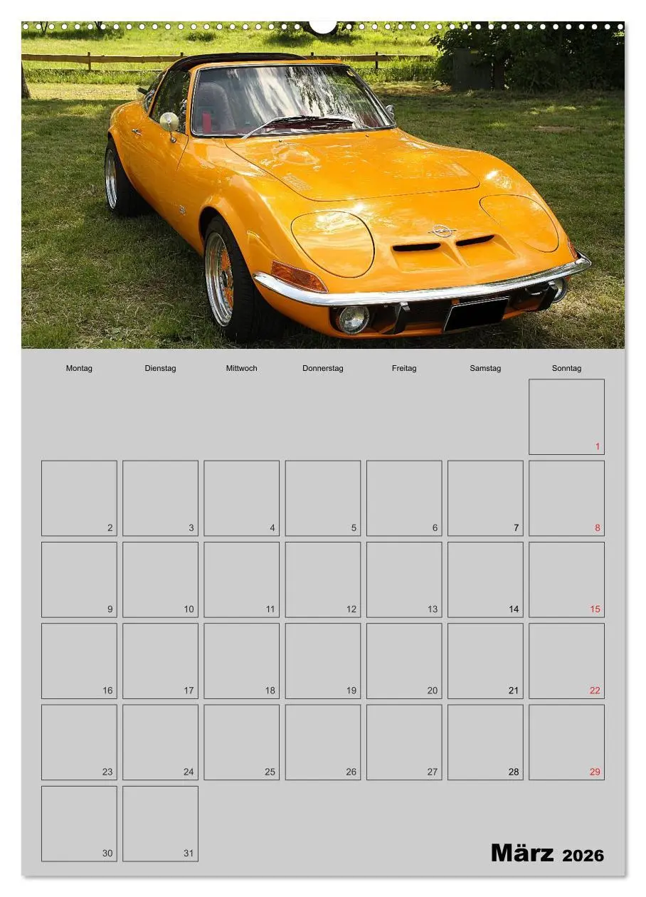 Bild: 9783516427516 | Opel GT Terminplaner (hochwertiger Premium Wandkalender 2026 DIN A2...