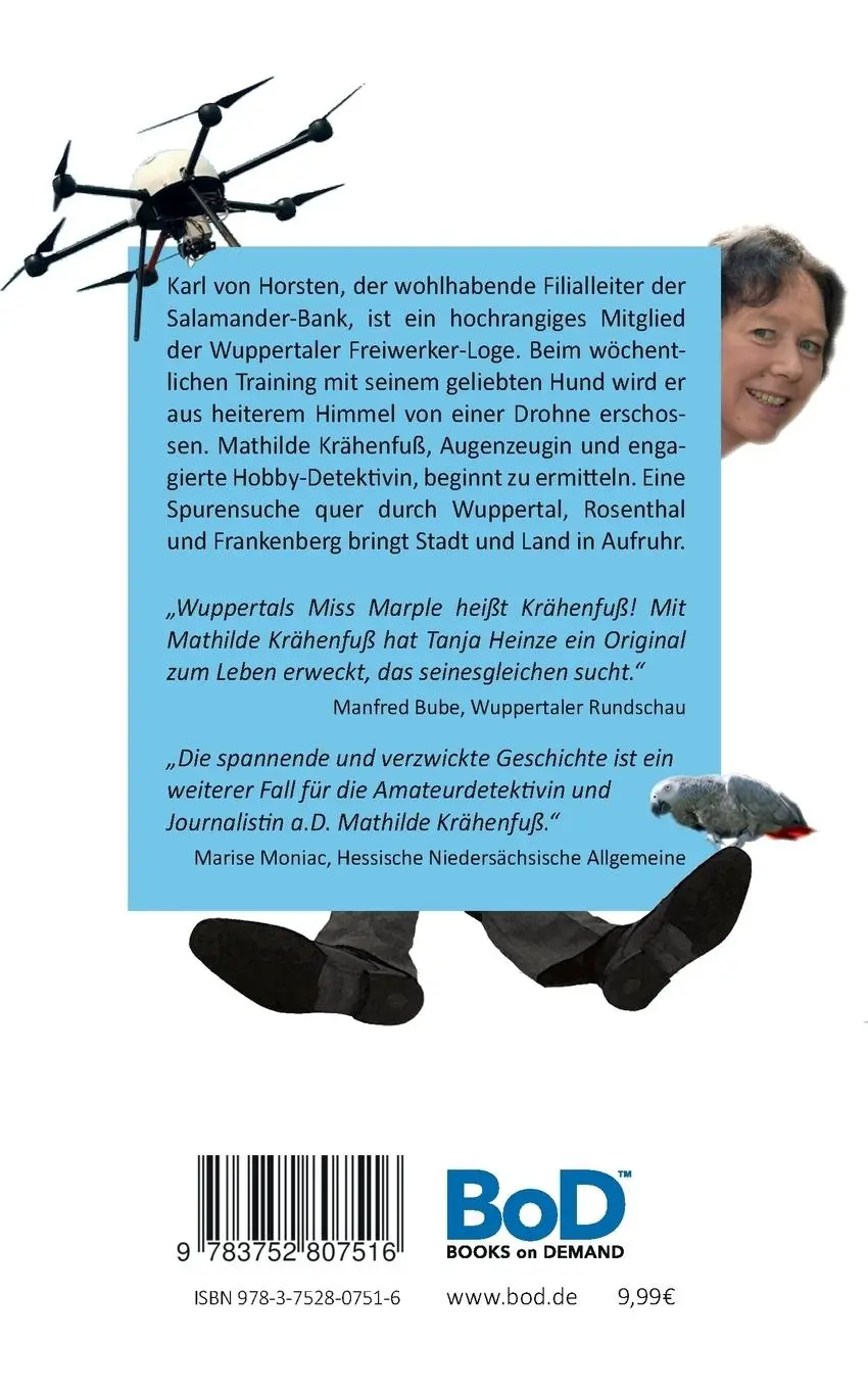 Rückseite: 9783752807516 | Drohnenopfer | Roman | Tanja Heinze | Taschenbuch | 264 S. | Deutsch