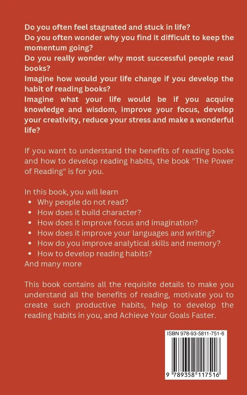 Rückseite: 9789358117516 | The Power of Reading | Pradip N Das | Taschenbuch | Englisch | 2023
