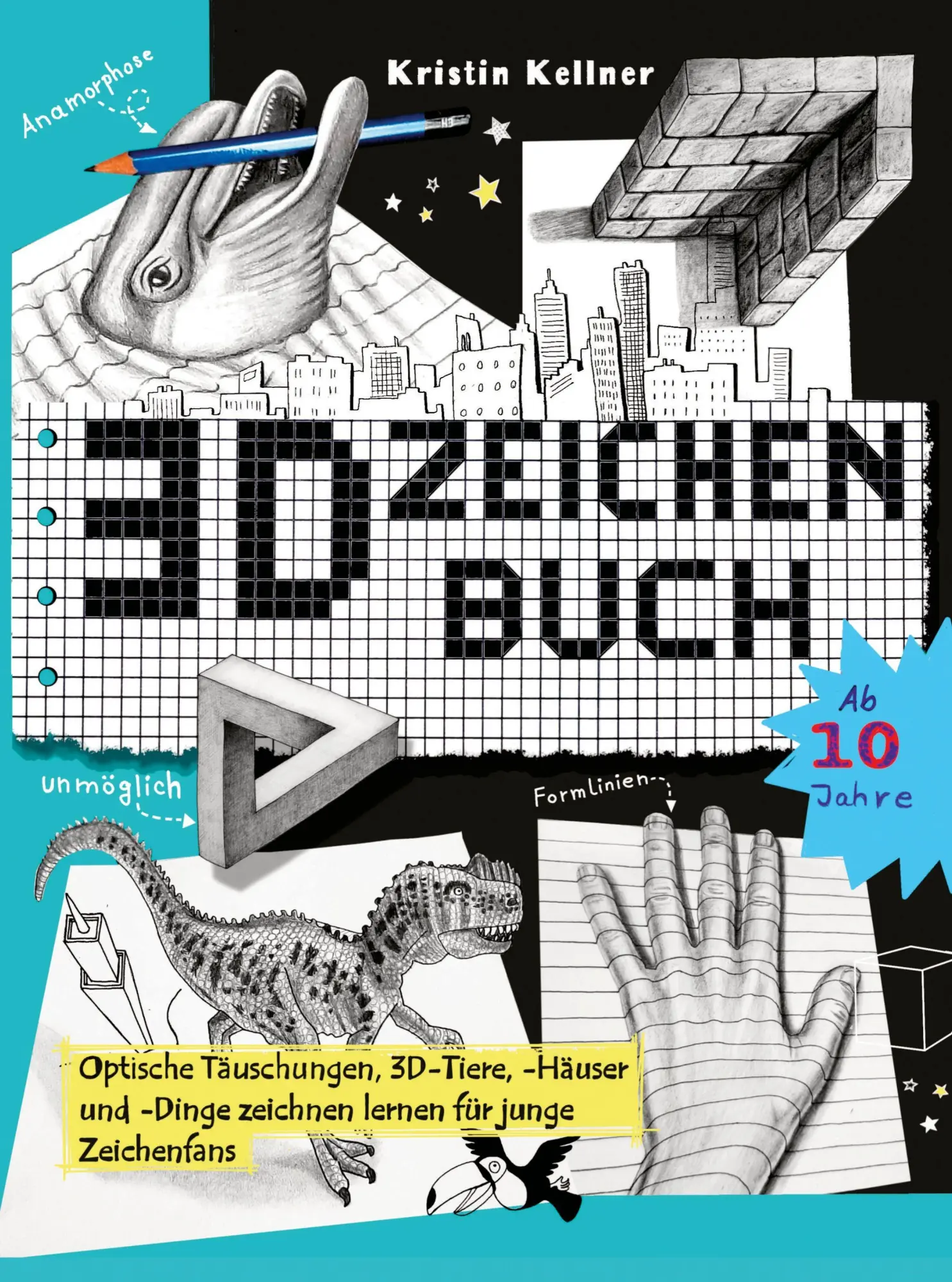 Cover: 9789403897516 | 3D-Zeichenbuch | Kristin Kellner | Taschenbuch | 128 S. | Deutsch
