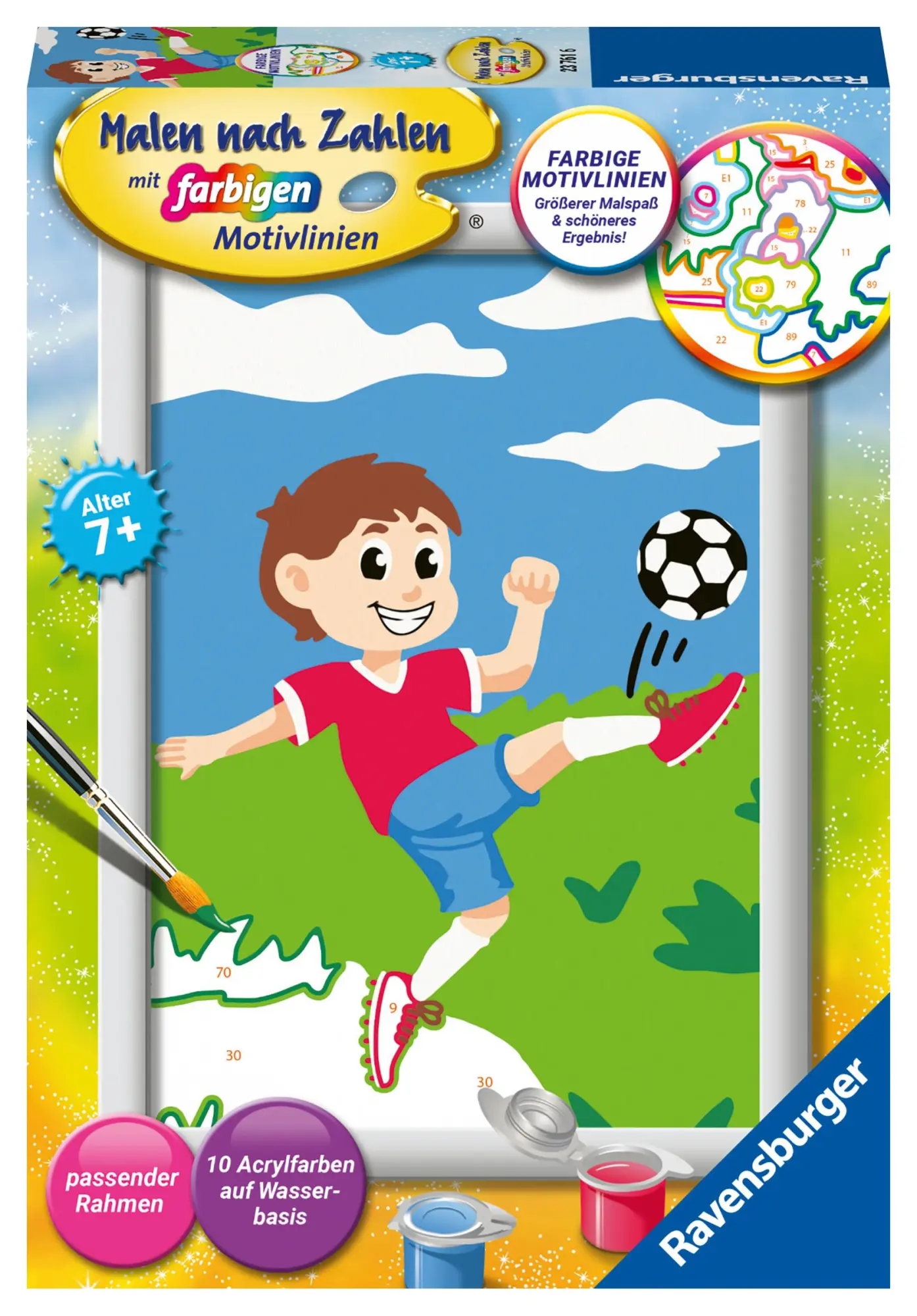 Cover: 4005556237616 | CreArt, Malen nach Zahlen Kinder - Spaß am Fußball | Spiel | Deutsch