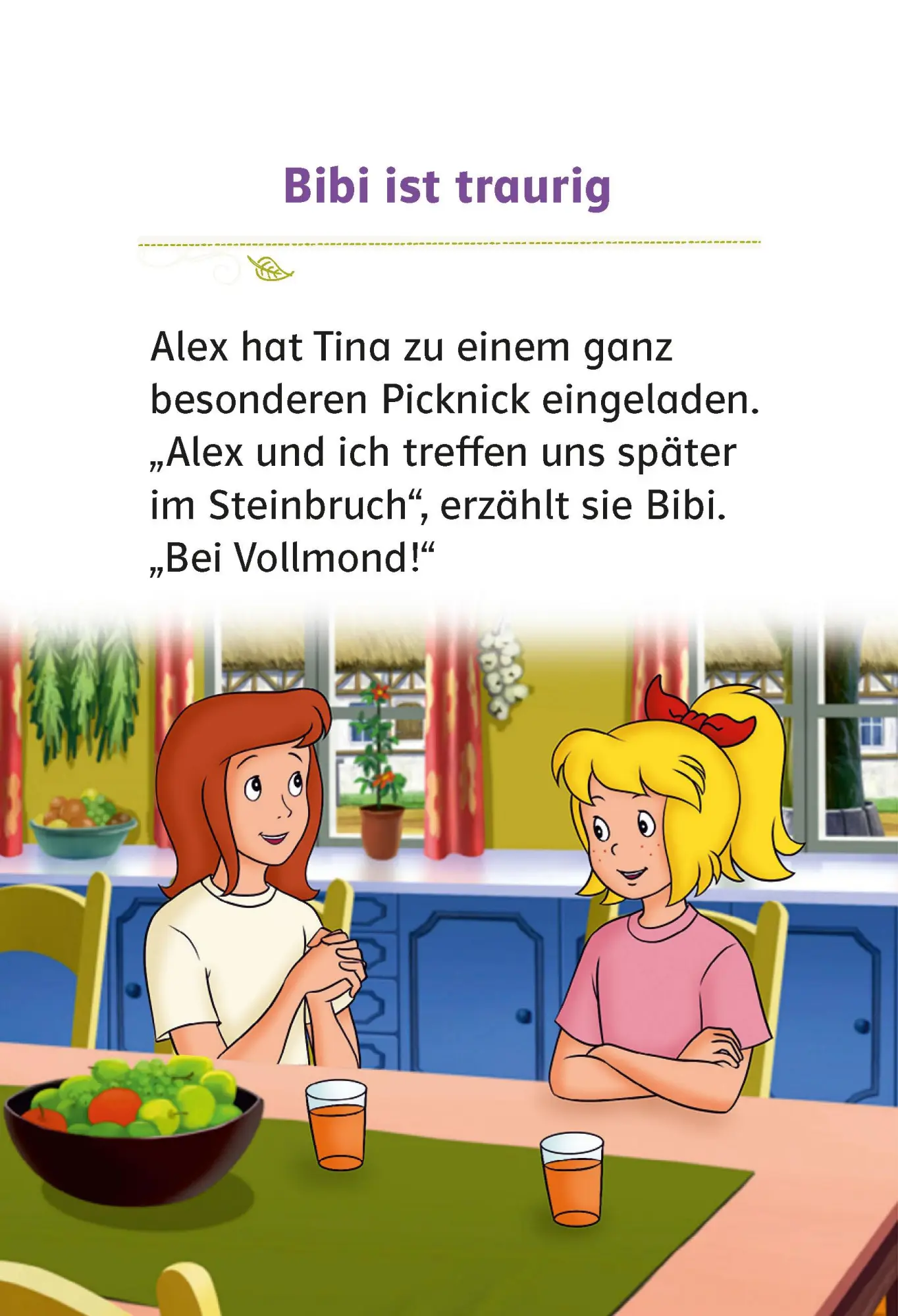 Bild: 9783129497616 | Bibi &amp; Tina: Picknick bei Vollmond | Erstlesen 1. Klasse, ab 6 Jahren