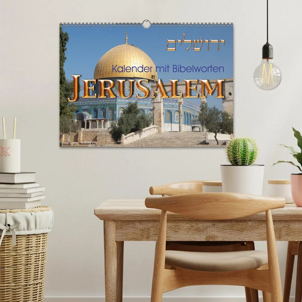 Bild: 9783516107616 | Jerusalem. Kalender mit Bibelworten (Wandkalender 2026 DIN A3...