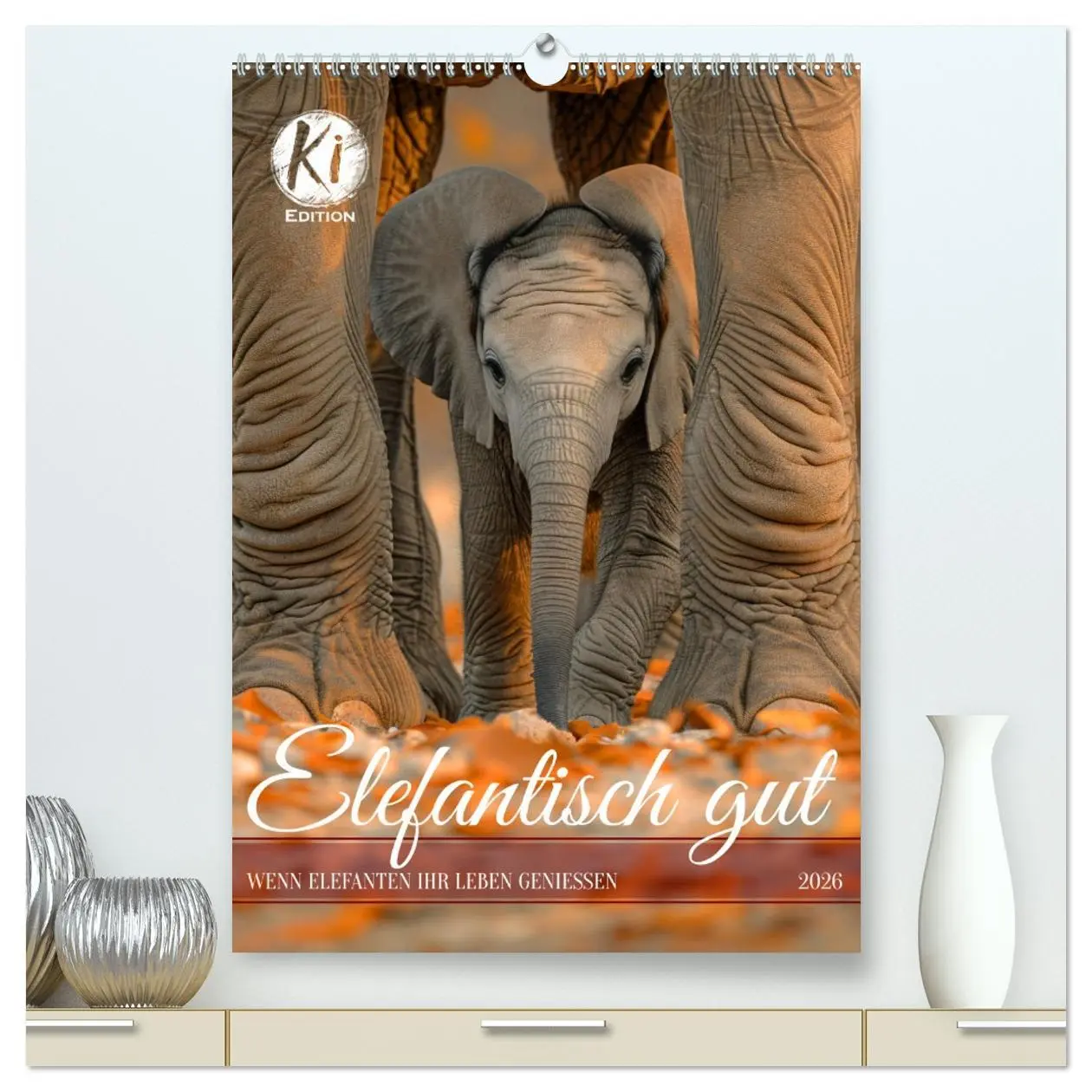 Cover: 9783516277616 | Elefantisch gut (hochwertiger Premium Wandkalender 2026 DIN A2...