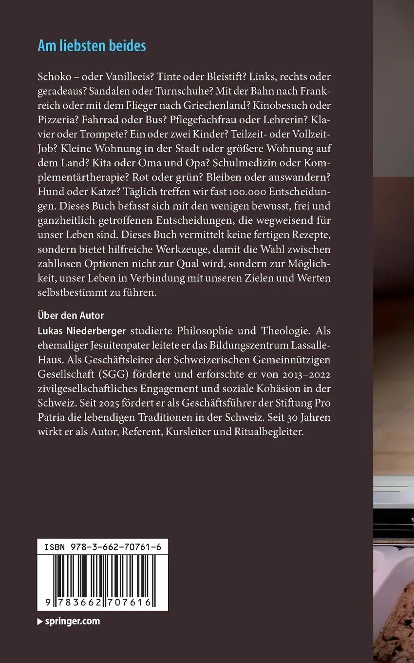 Rückseite: 9783662707616 | Am liebsten beides | Wie gelange ich zu passenden Entscheidungen? | xi