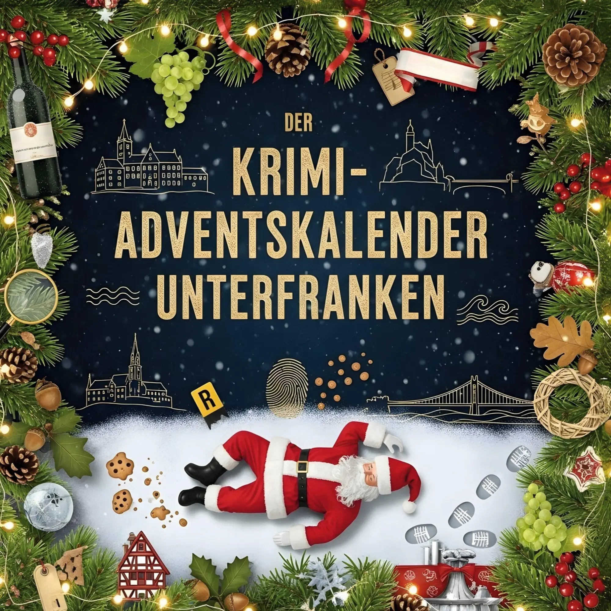 Cover: 9783695307616 | Der Krimi-Adventskalender Unterfranken | Mordsverdächtig in 24 Akten