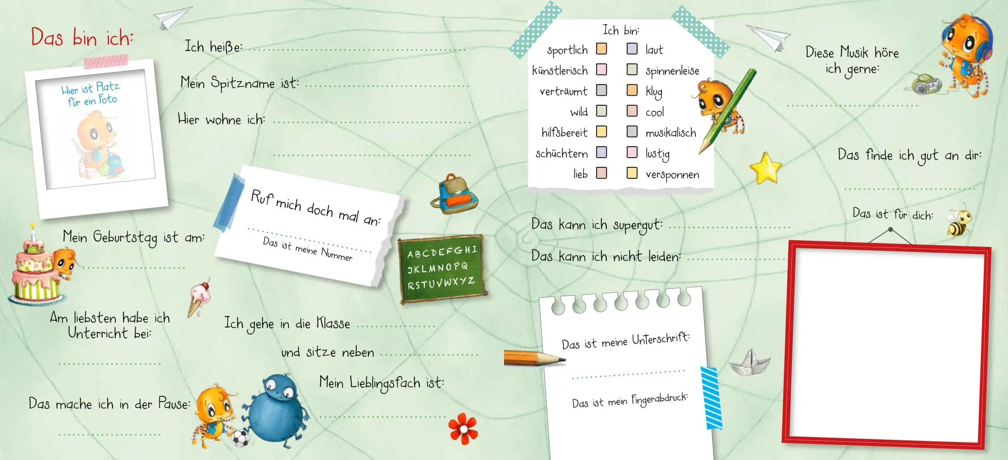 Bild: 9783833907616 | Die kleine Spinne Widerlich - Meine Schulfreunde | Diana Amft | Buch