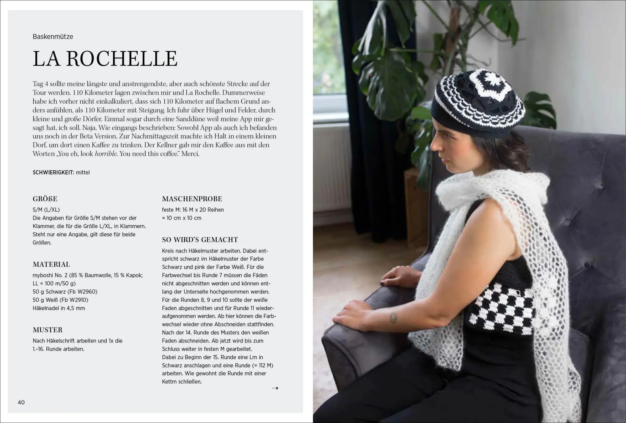 Bild: 9783841067616 | Black &amp; White häkeln | Elegante Mode und Home-Deko in Schwarz-Weiß