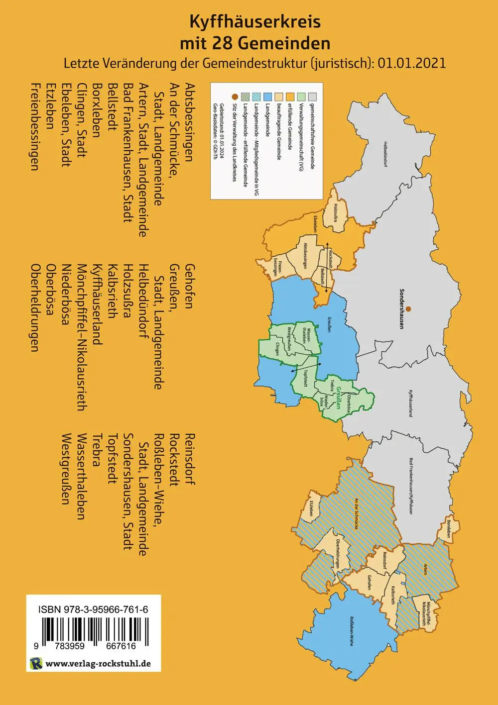 Rückseite: 9783959667616 | Wappen, Flaggen und Siegel KYFFHÄUSERKREIS - Ein Lexikon - Ausgabe...
