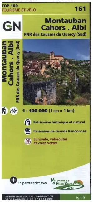 Cover: 9782758547716 | SK 161 Montauban.Cahors.Albi | IGN Cartes Top 100 - Straßenkarte