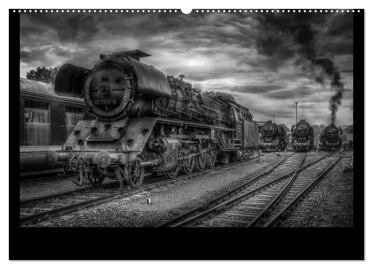 Bild: 9783435777716 | Dampflokomotiven (Wandkalender 2025 DIN A2 quer), CALVENDO...