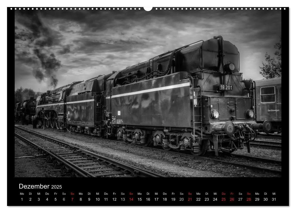 Bild: 9783435777716 | Dampflokomotiven (Wandkalender 2025 DIN A2 quer), CALVENDO...
