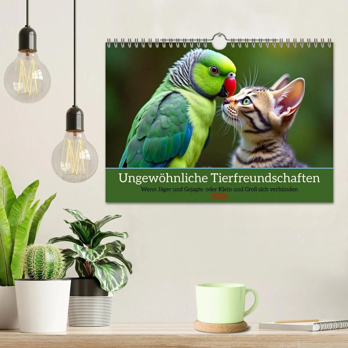 Bild: 9783516027716 | Ungewöhnliche Tierfreundschaften (Wandkalender 2026 DIN A4 quer),...