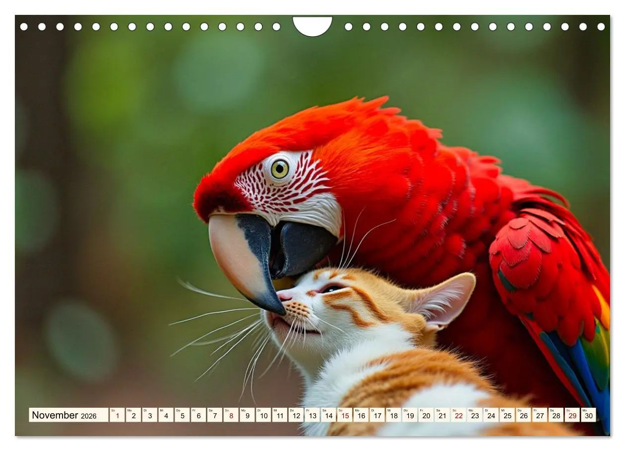 Bild: 9783516027716 | Ungewöhnliche Tierfreundschaften (Wandkalender 2026 DIN A4 quer),...