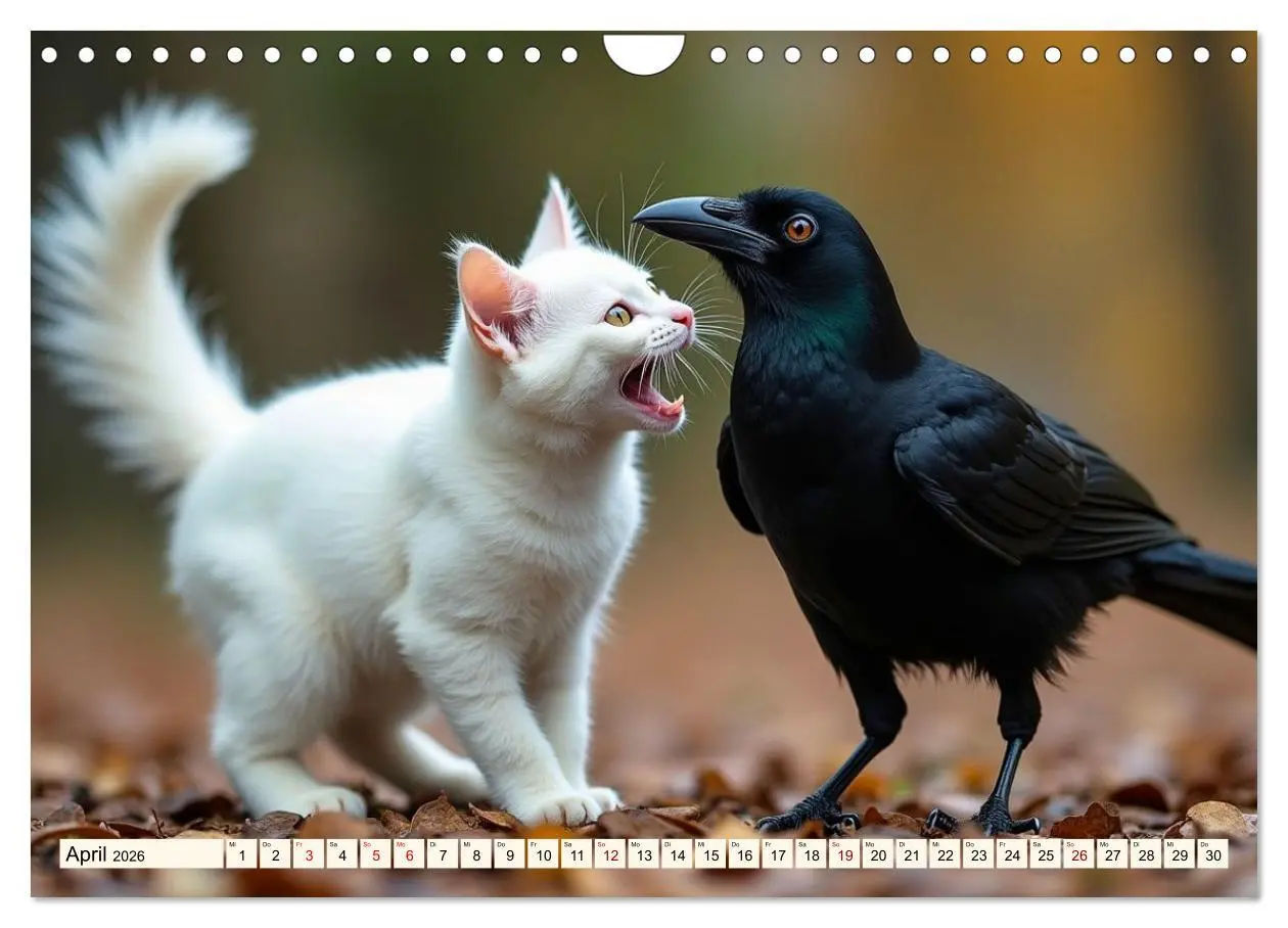 Bild: 9783516027716 | Ungewöhnliche Tierfreundschaften (Wandkalender 2026 DIN A4 quer),...