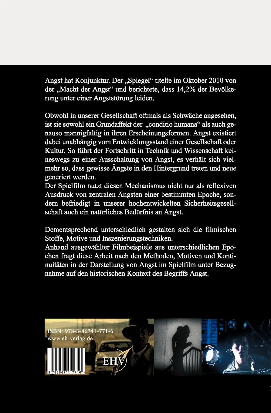 Rückseite: 9783867417716 | Angst und Film | Methoden, Motive und Kontinuitäten | Christian Schulz