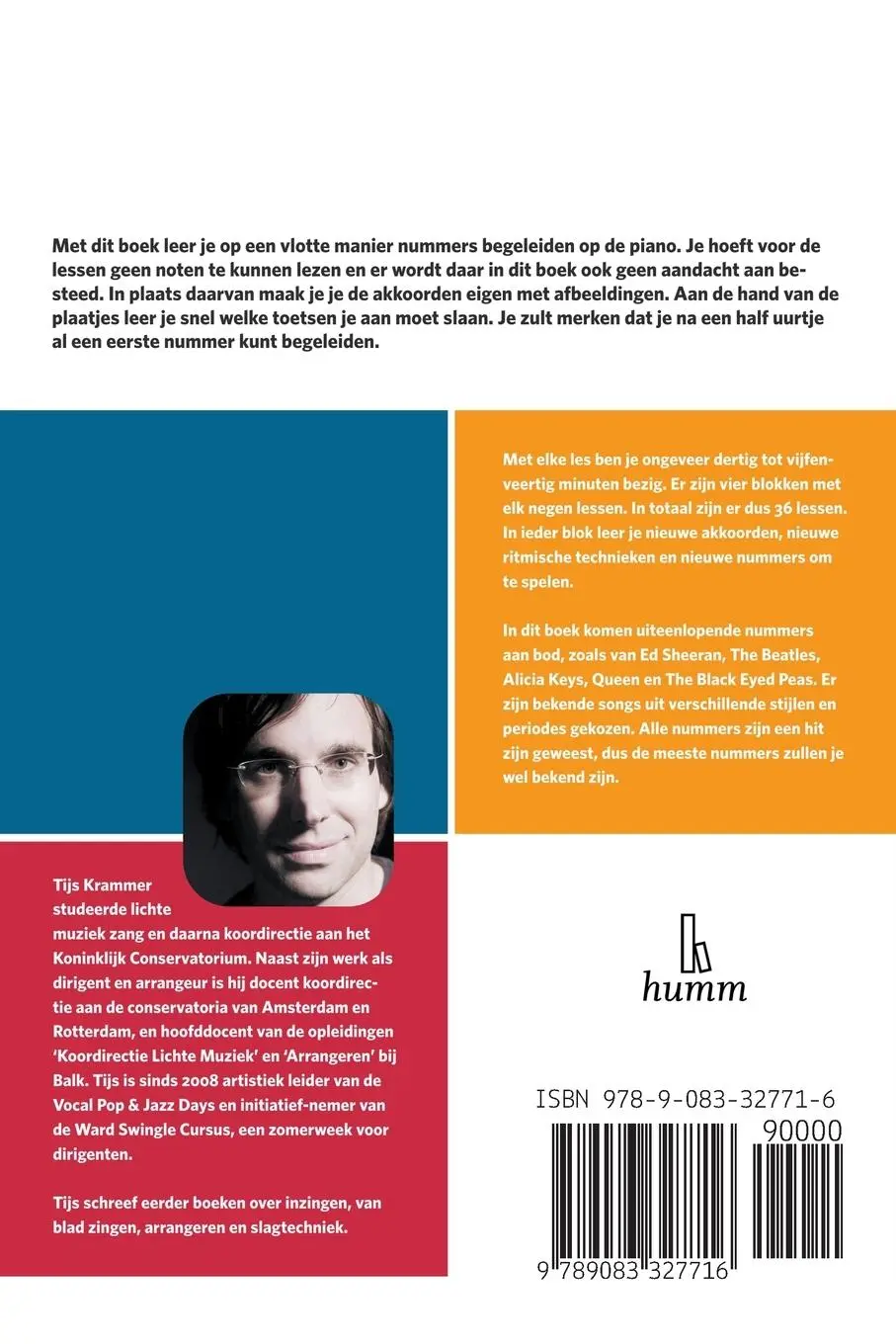 Rückseite: 9789083327716 | Akkoorden op de piano, deel II | Tijs Krammer | Taschenbuch | 2023
