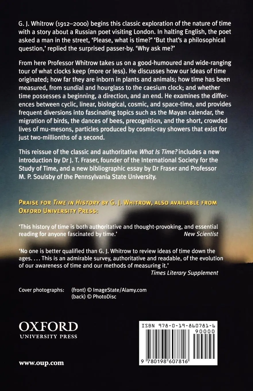 Rückseite: 9780198607816 | What Is Time? | The Classic Account of the Nature of Time | Buch