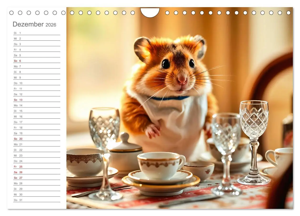 Bild: 9783457307816 | Hamsti Haushalt - Ordnung mit Pfiff und Flausch (Wandkalender 2026...