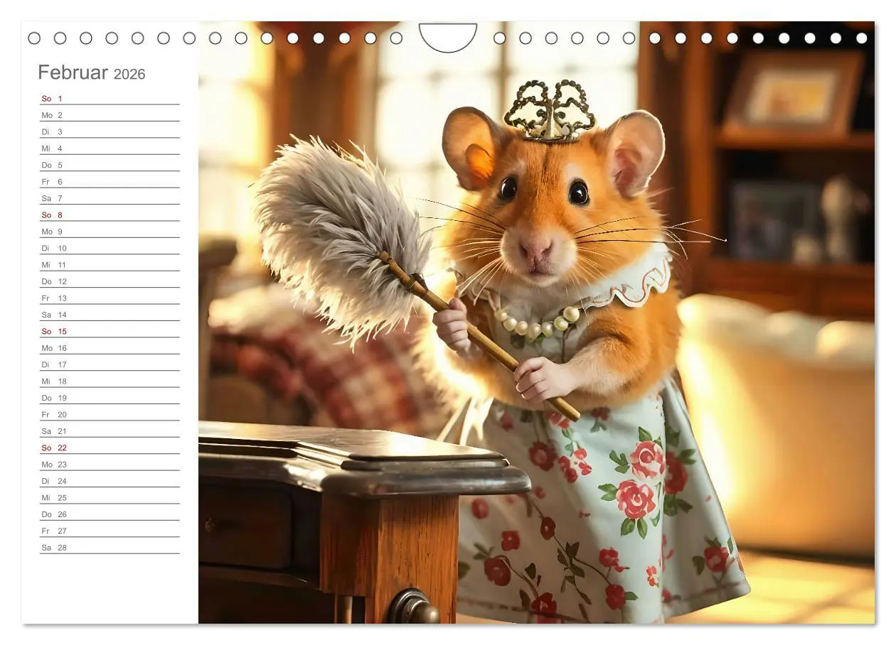 Bild: 9783457307816 | Hamsti Haushalt - Ordnung mit Pfiff und Flausch (Wandkalender 2026...