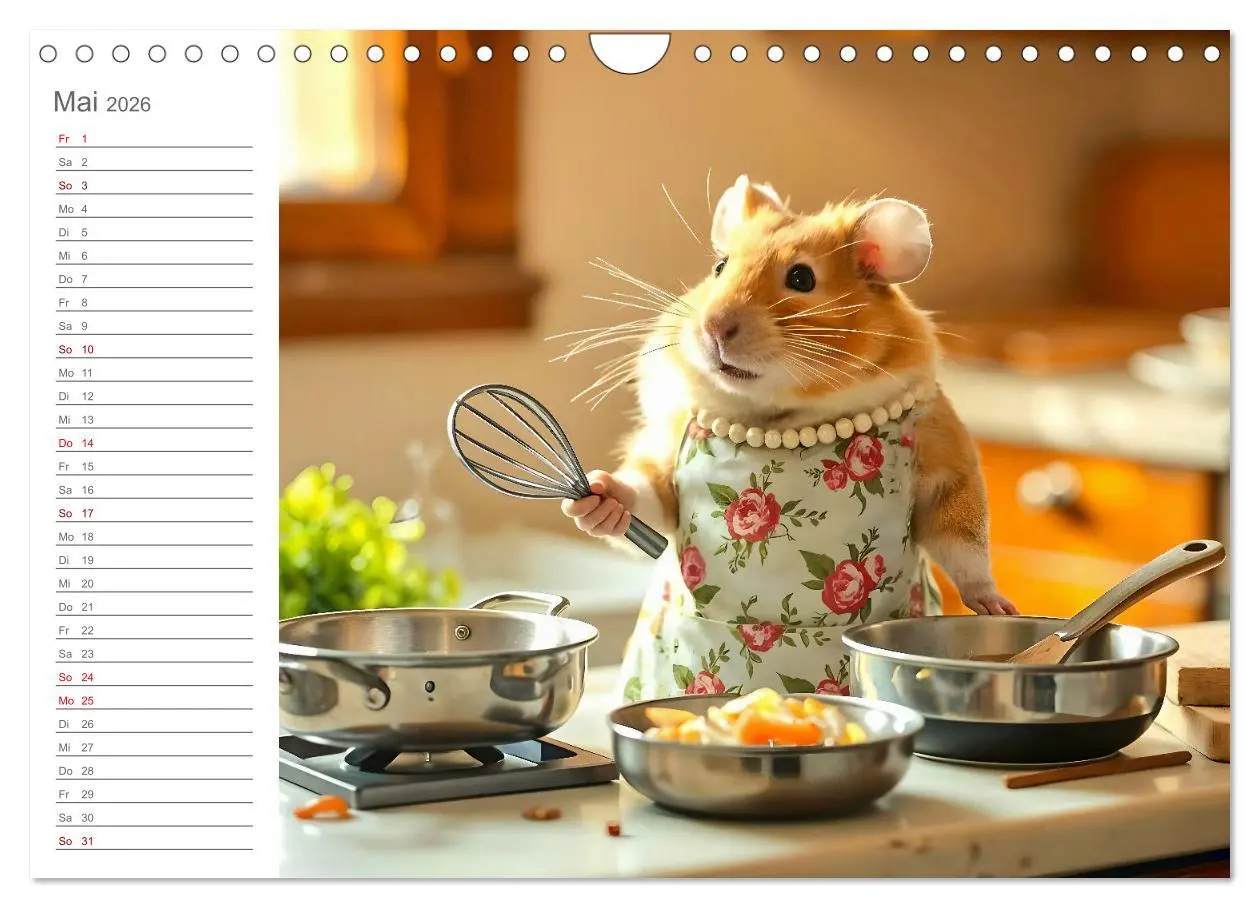 Bild: 9783457307816 | Hamsti Haushalt - Ordnung mit Pfiff und Flausch (Wandkalender 2026...
