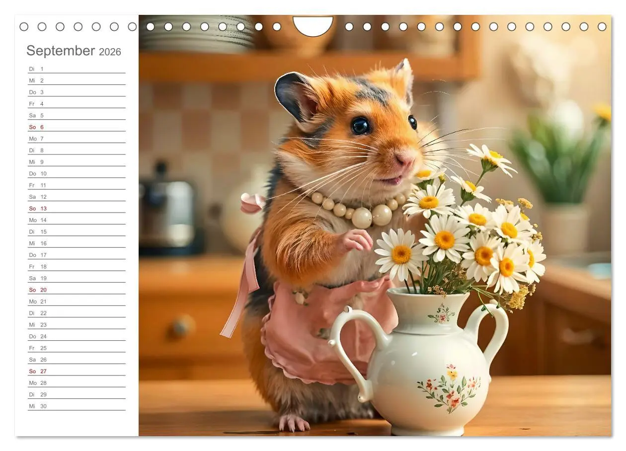 Bild: 9783457307816 | Hamsti Haushalt - Ordnung mit Pfiff und Flausch (Wandkalender 2026...