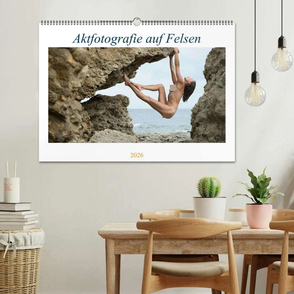 Bild: 9783457617816 | Aktfotografie auf Felsen (Wandkalender 2026 DIN A2 quer), CALVENDO...