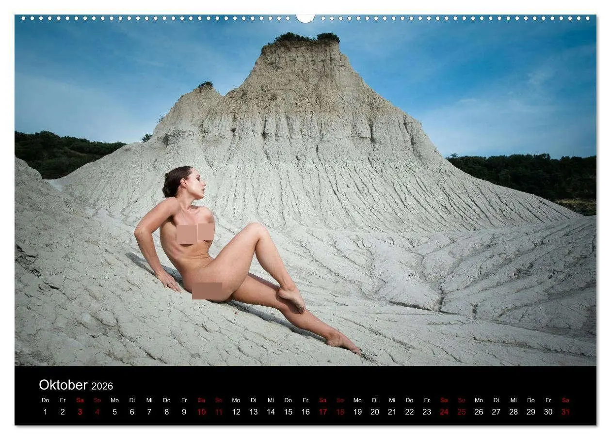 Bild: 9783457617816 | Aktfotografie auf Felsen (Wandkalender 2026 DIN A2 quer), CALVENDO...
