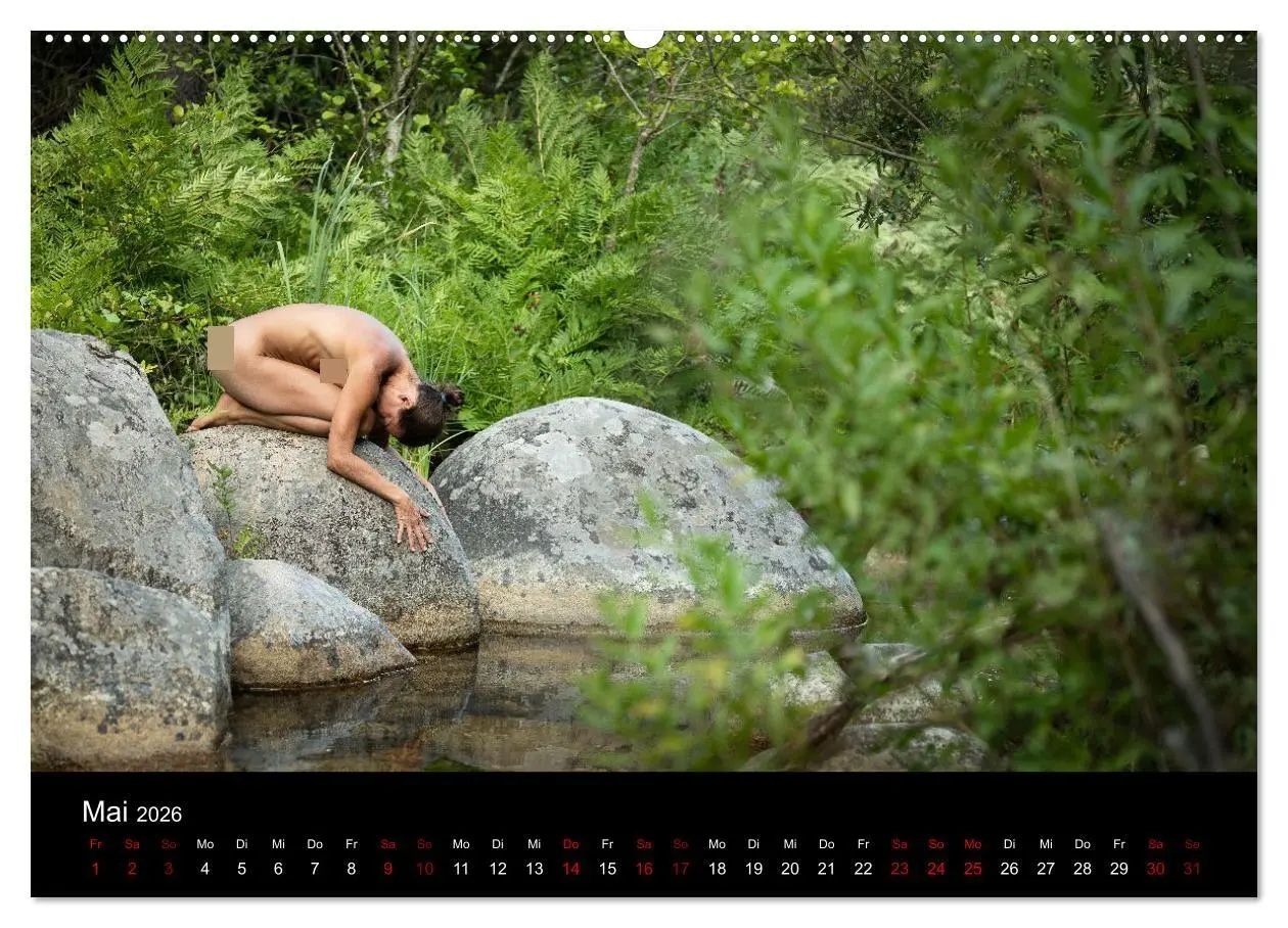 Bild: 9783457617816 | Aktfotografie auf Felsen (Wandkalender 2026 DIN A2 quer), CALVENDO...