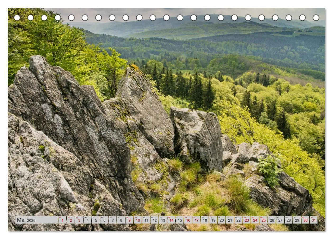 Bild: 9783457787816 | Rhön - Basalt (Tischkalender 2026 DIN A5 quer), CALVENDO...