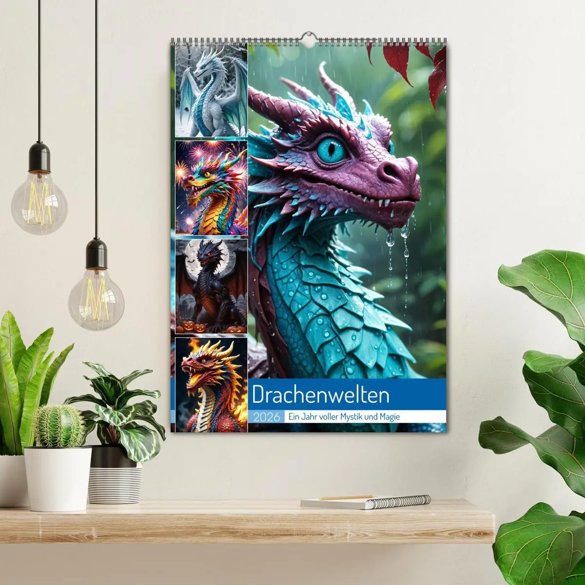 Bild: 9783516247916 | Drachenwelten - Ein Jahr voller Mystik und Magie (Wandkalender 2026...
