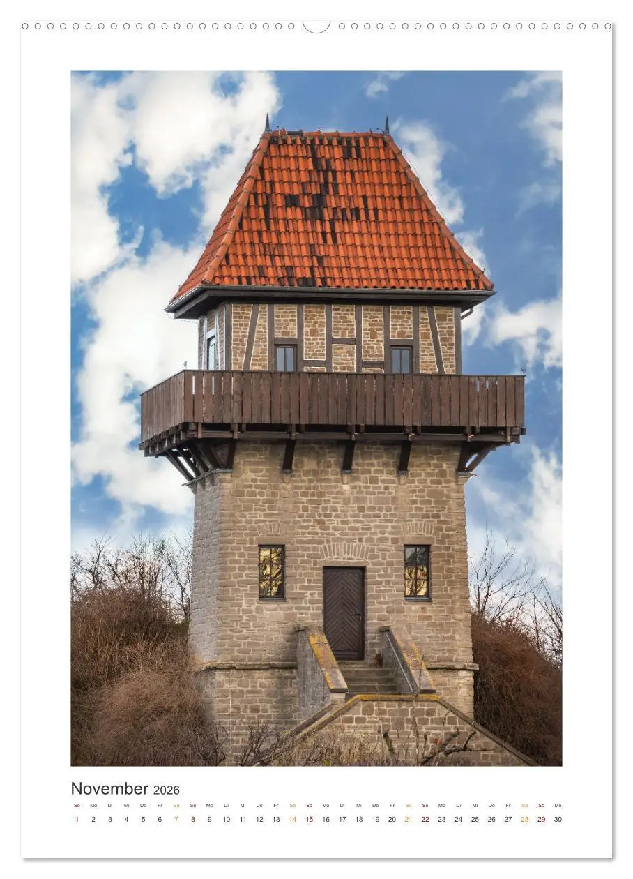 Bild: 9783516317916 | Alte Wassertürme (Wandkalender 2026 DIN A2 hoch), CALVENDO...