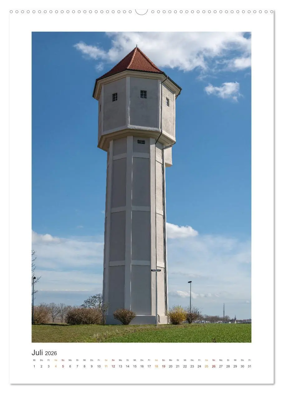 Bild: 9783516317916 | Alte Wassertürme (Wandkalender 2026 DIN A2 hoch), CALVENDO...