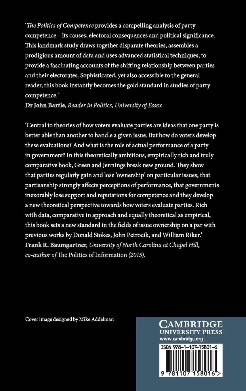 Rückseite: 9781107158016 | The Politics of Competence | Jane Green (u. a.) | Buch | Gebunden