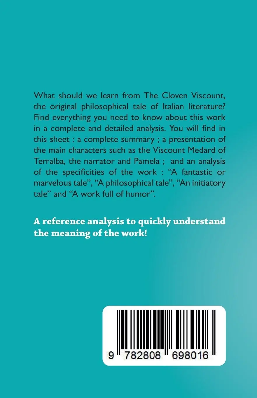 Rückseite: 9782808698016 | The Cloven Viscount | by Italo Calvino | Marion Munier | Taschenbuch