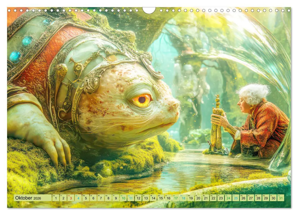 Bild: 9783457358016 | Eine zauberhafte Fantasiewelt (Wandkalender 2026 DIN A3 quer),...
