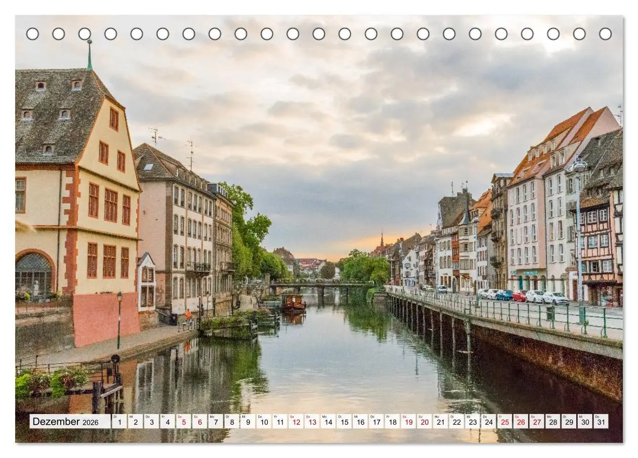 Bild: 9783457808016 | Romantisches Straßburg (Tischkalender 2026 DIN A5 quer), CALVENDO...