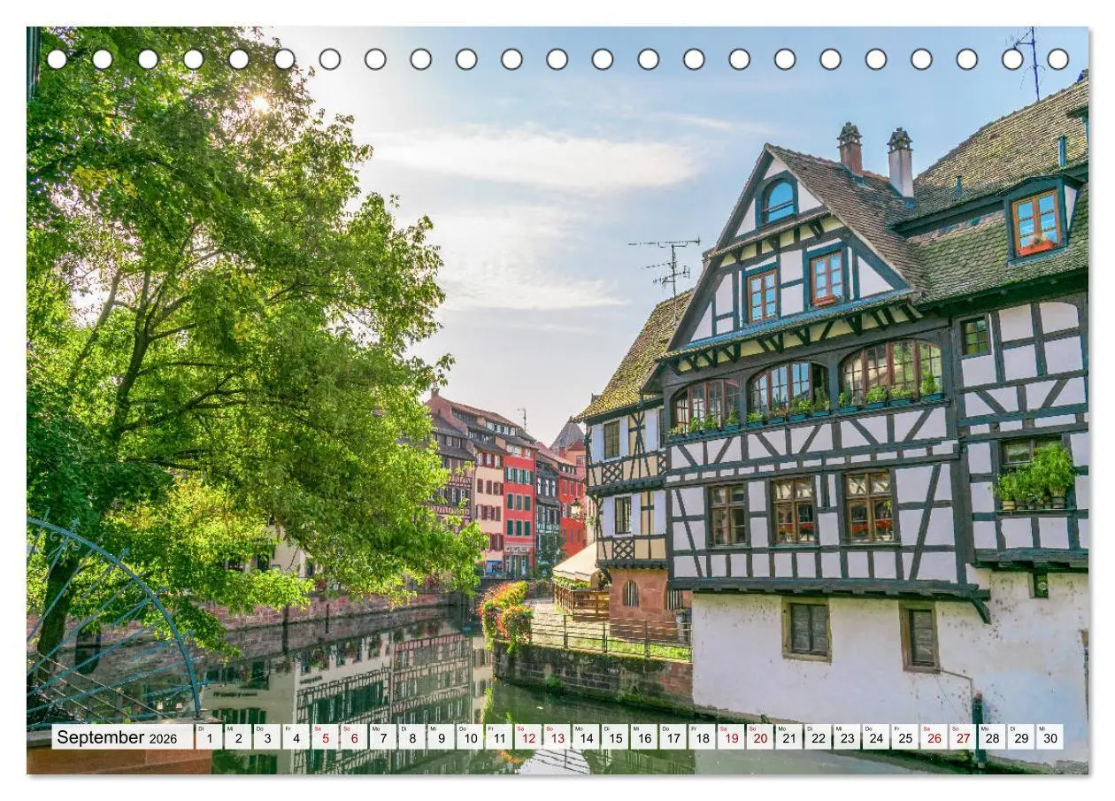 Bild: 9783457808016 | Romantisches Straßburg (Tischkalender 2026 DIN A5 quer), CALVENDO...