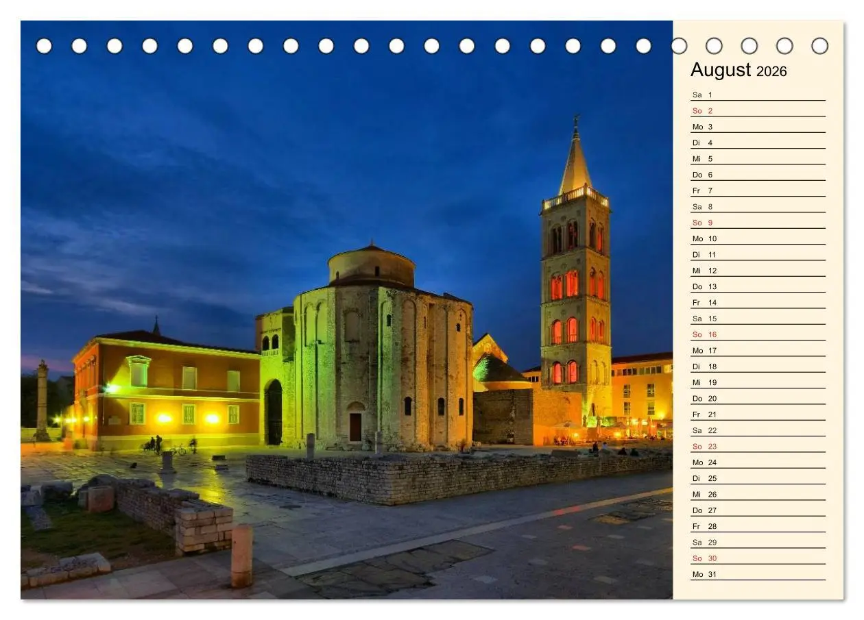Bild: 9783457978016 | Zadar und Norddalmatien (Tischkalender 2026 DIN A5 quer), CALVENDO...