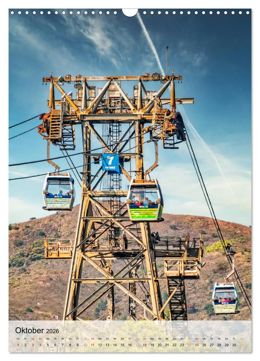 Bild: 9783516378016 | Nervenkitzel Seilbahn (Wandkalender 2026 DIN A3 hoch), CALVENDO...