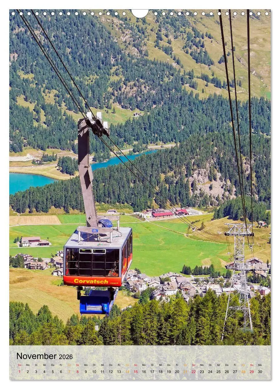 Bild: 9783516378016 | Nervenkitzel Seilbahn (Wandkalender 2026 DIN A3 hoch), CALVENDO...