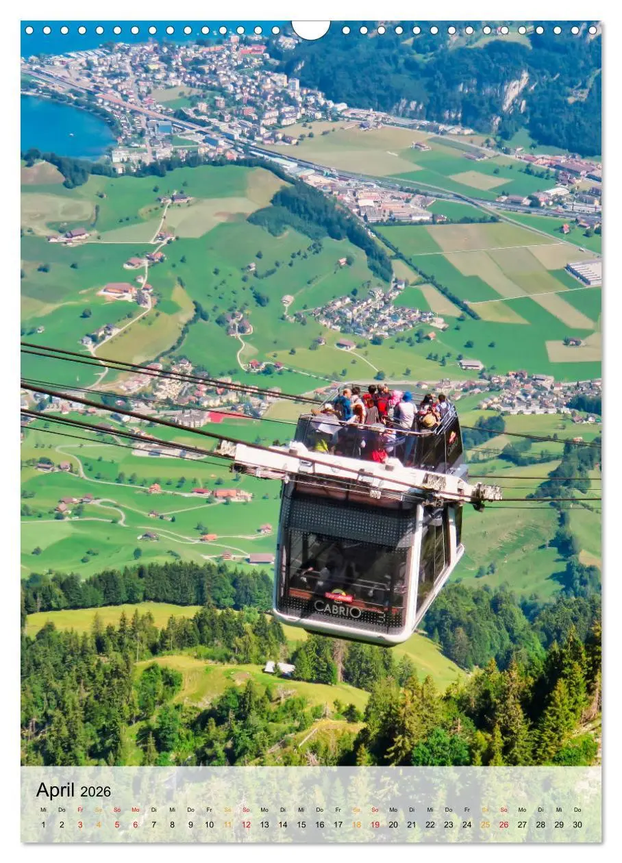 Bild: 9783516378016 | Nervenkitzel Seilbahn (Wandkalender 2026 DIN A3 hoch), CALVENDO...