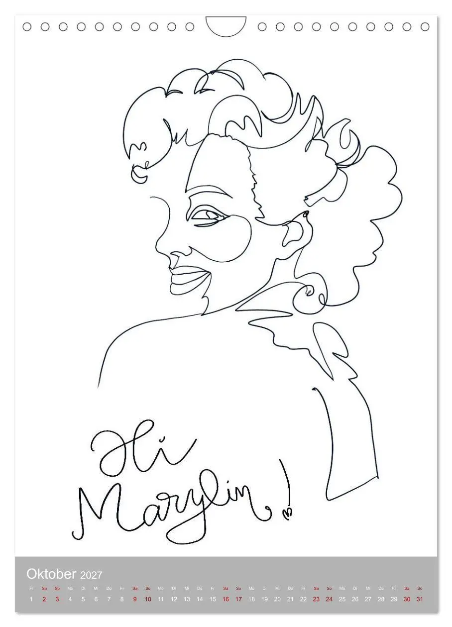 Bild: 9783569398016 | Line-Art Variationen (Wandkalender 2027 DIN A4 hoch), CALVENDO...