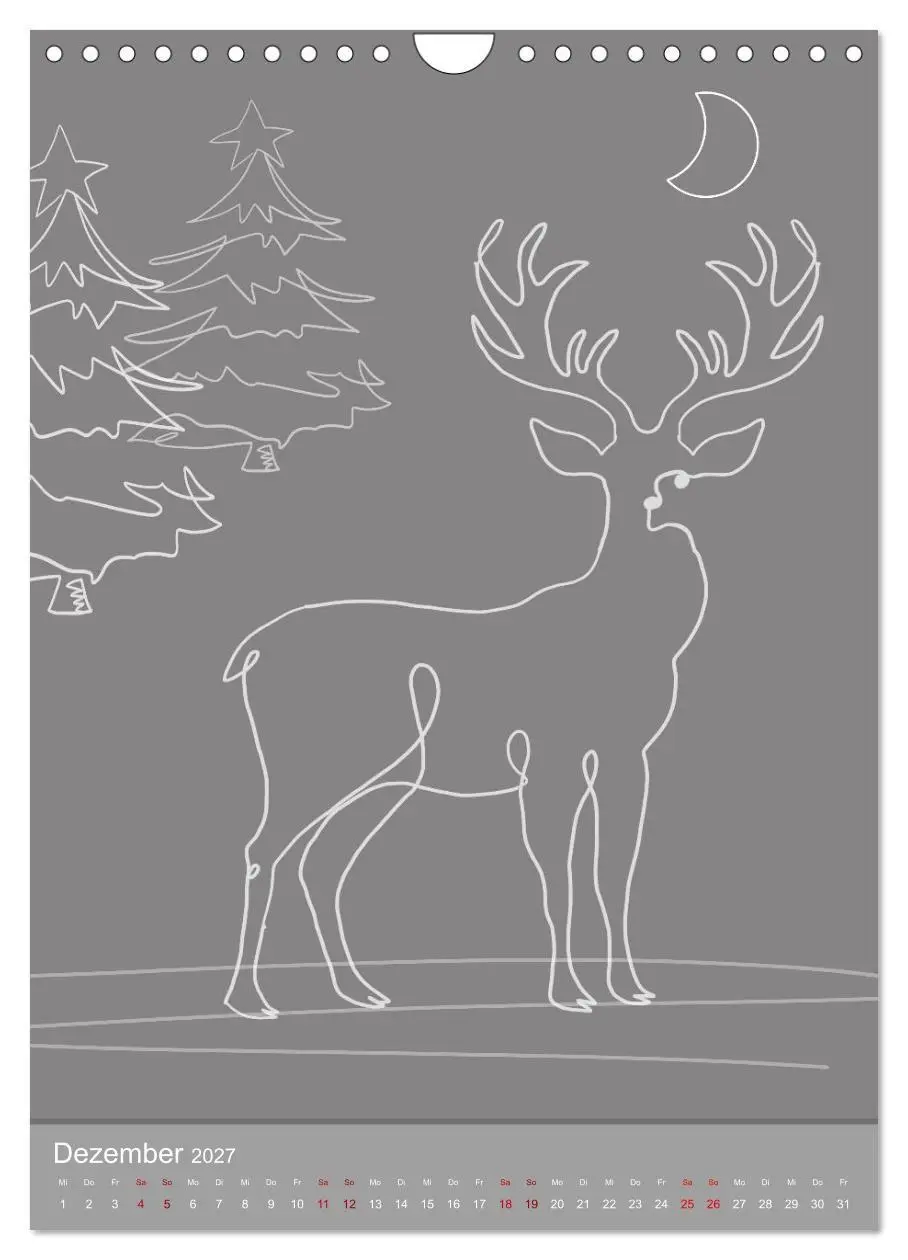 Bild: 9783569398016 | Line-Art Variationen (Wandkalender 2027 DIN A4 hoch), CALVENDO...
