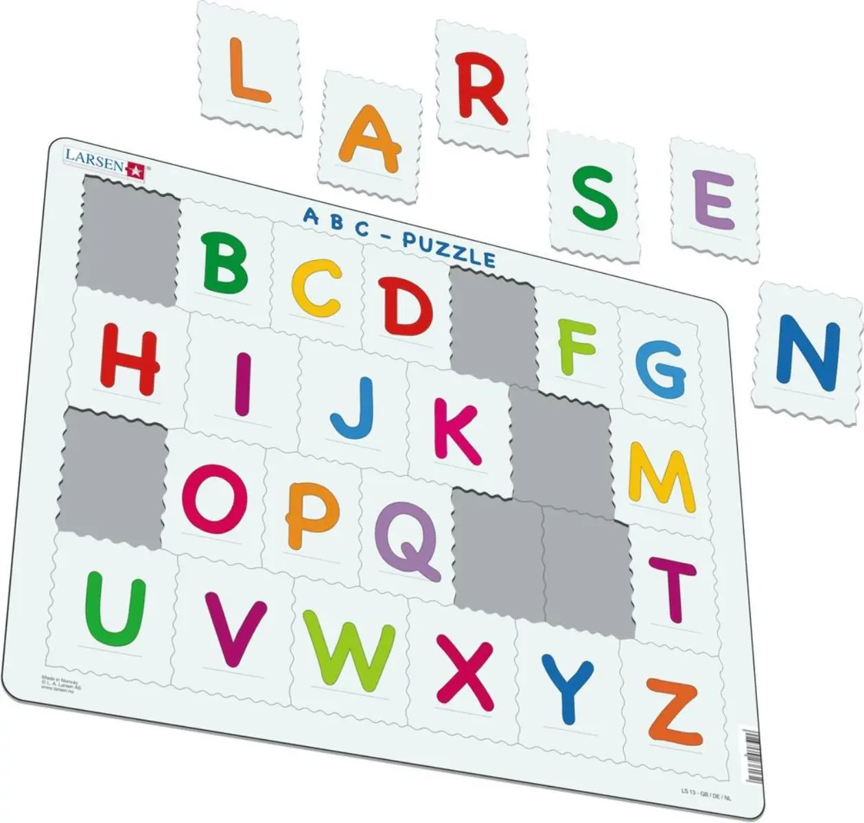 Cover: 7023852108116 | Puzzle - ABC | Puzzle | Larsen | EAN 7023852108116
