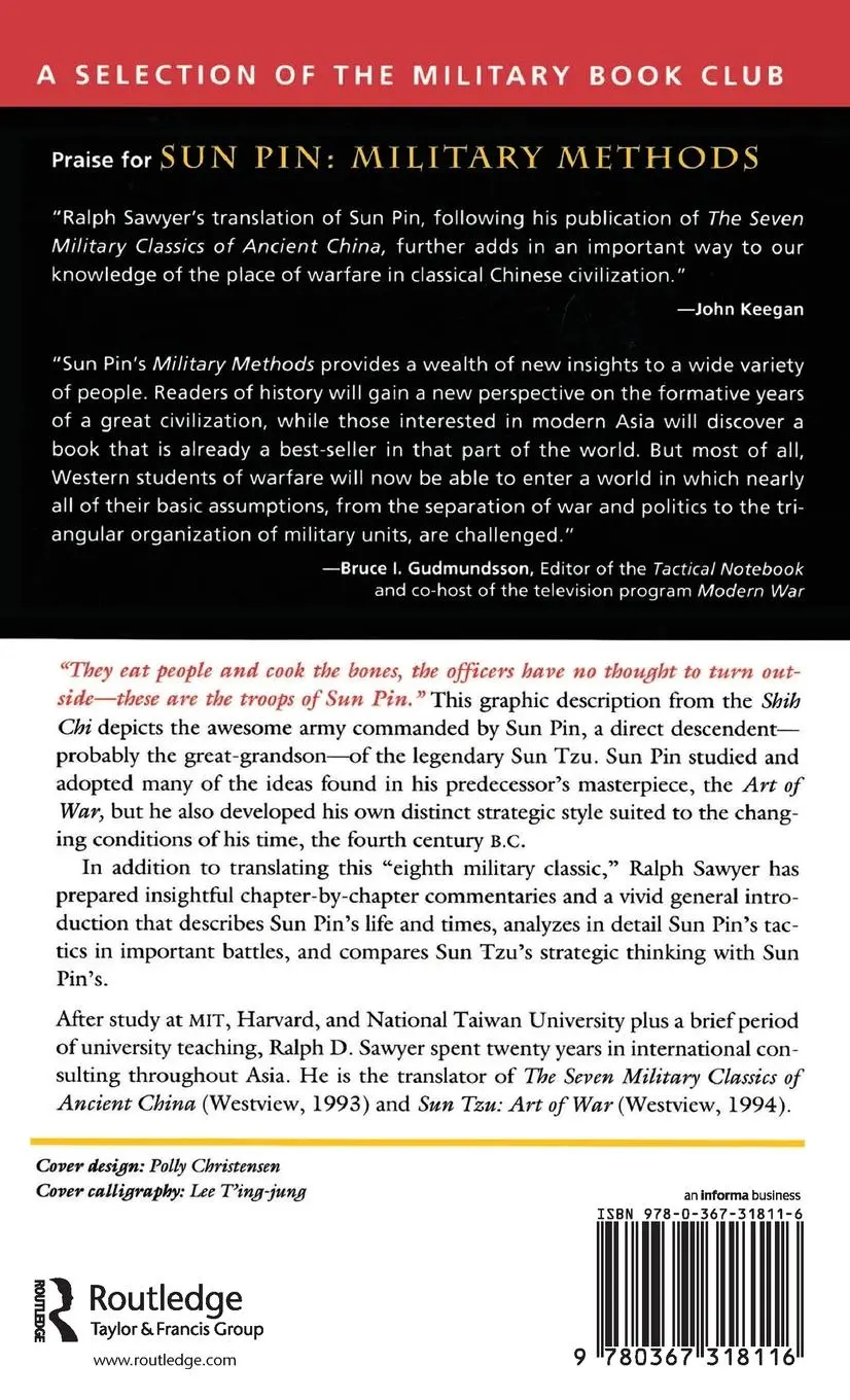 Rückseite: 9780367318116 | Sun Pin | Military Methods | Ralph D. Sawyer | Buch | Englisch | 2019